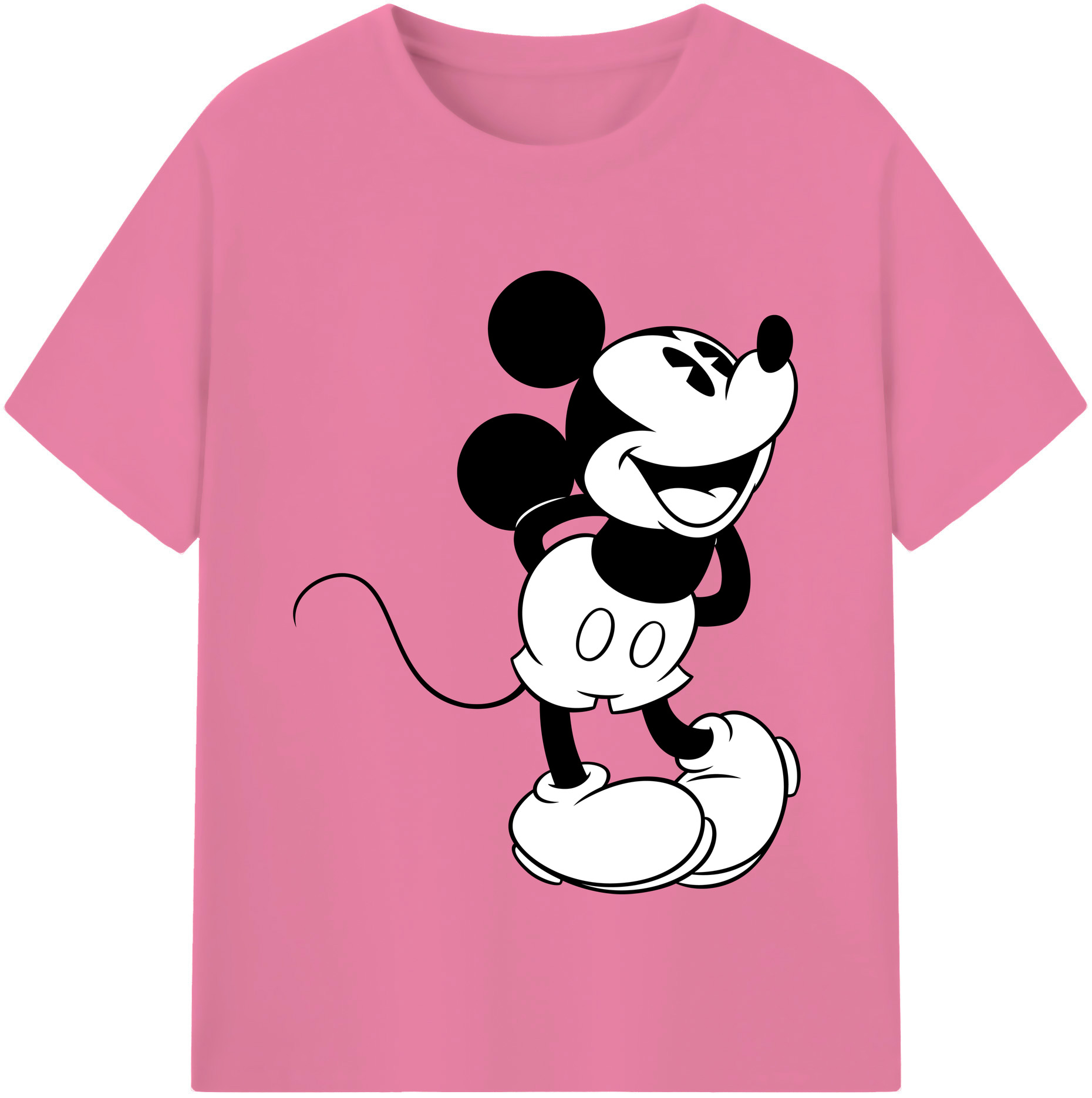 （画像用） ミッキーマウス Mickey Mouse 綿100％半袖Tシャツ（フロントプリント）